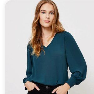 Mixed Media V-Neck Top - never worn